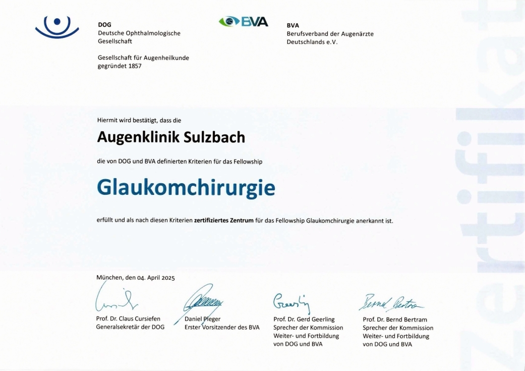 Glaukomchirugie smal